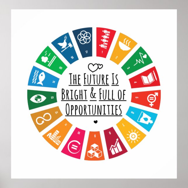 Inspirational Future Poster– Motivational Wall Art (Front)