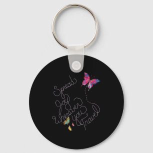 Inspirational Gifts Quotes Spread Joy Graphic Posi Key Ring