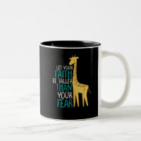 Inspirational Giraffe Faith Taller Than Fear