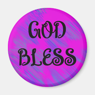 Inspirational GOD BLESS Scroll Magnet