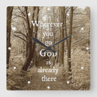 Inspirational God is Already There Christian Quote