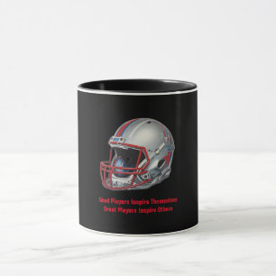 Inspirational Good Players Pop Art Football Helmet Mug