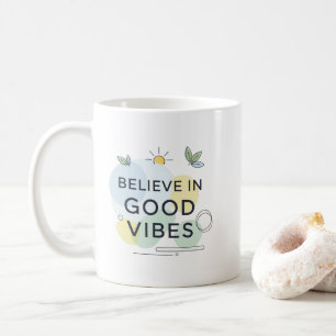 Inspirational Good Vibes Only Motivational Gift Coffee Mug