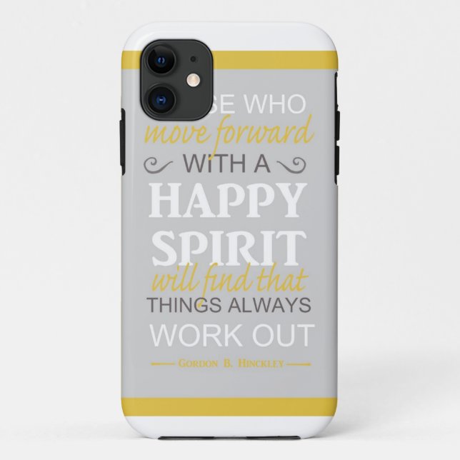 inspirational gordon b hinckley lds quote Case-Mate iPhone case (Back)