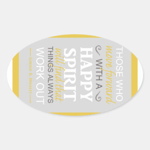 inspirational gordon b hinckley lds quote oval sticker