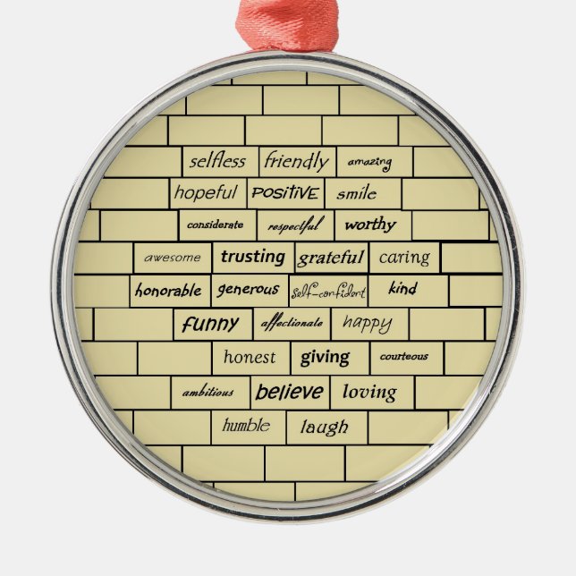 Inspirational Graffiti Ornament (Front)