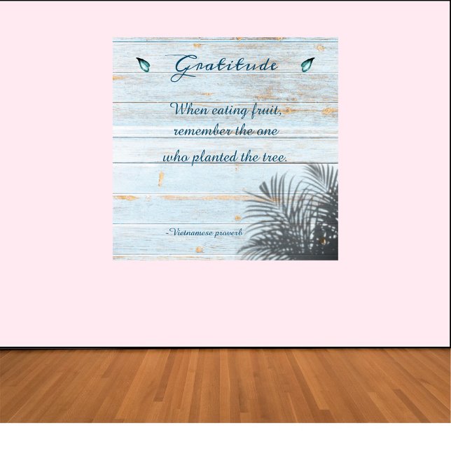 Inspirational Gratitude Saying  Poster (Creator Uploaded)