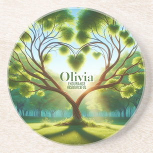 Inspirational Green Coaster