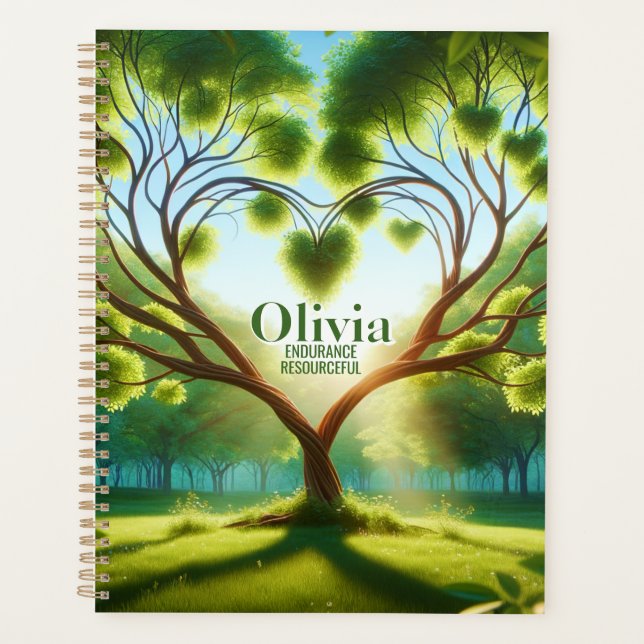 Inspirational Green Planner (Front)