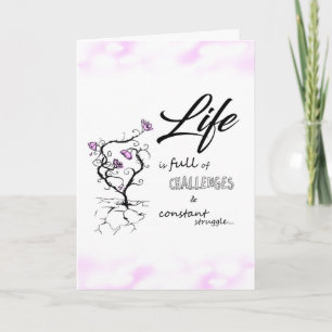 Inspirational greeting card
