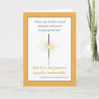 Inspirational Greeting Card for Writers