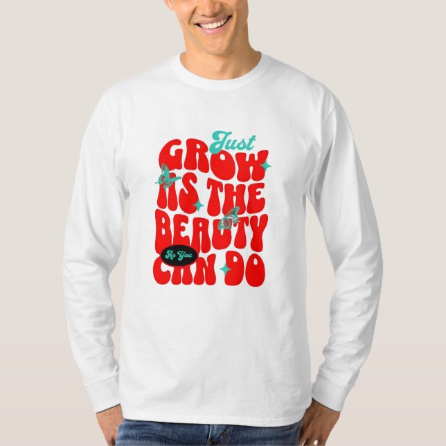 Inspirational Growth Butterfly T-Shirt (Front)