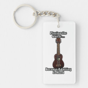 inspirational guitar quote for guitar lovers key ring