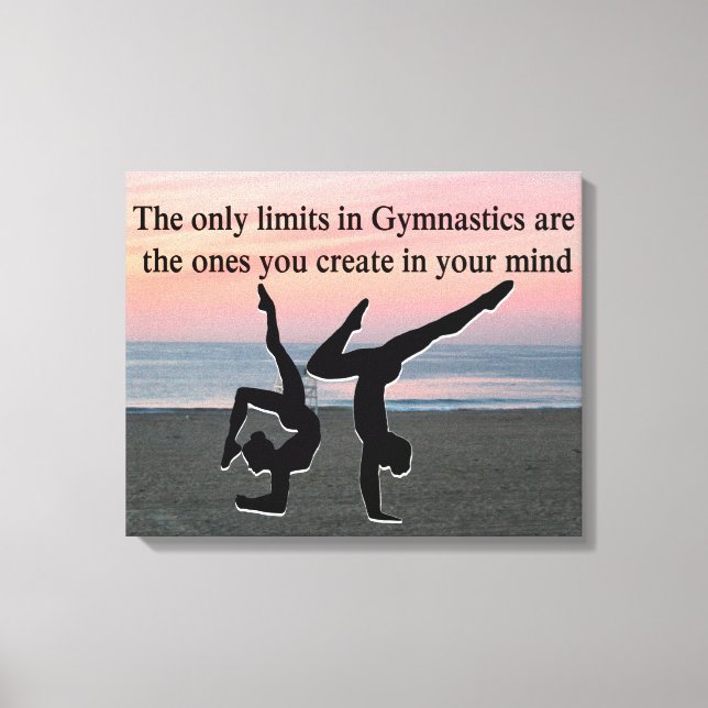 INSPIRATIONAL GYMNAST CANVAS PRINT (Front)