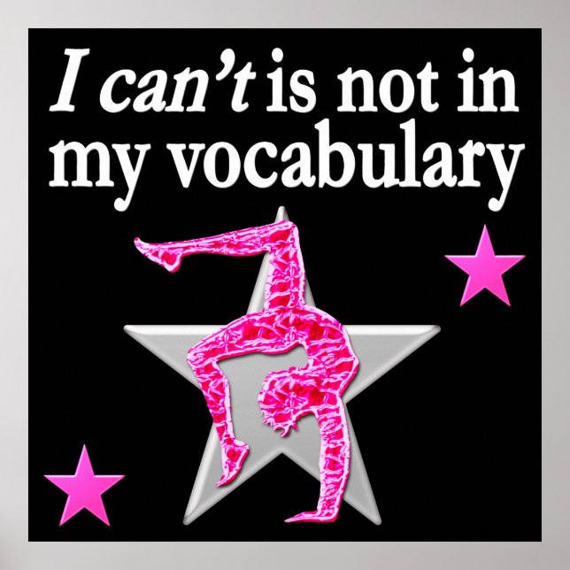 INSPIRATIONAL GYMNASTICS DESIGN POSTER (Front)