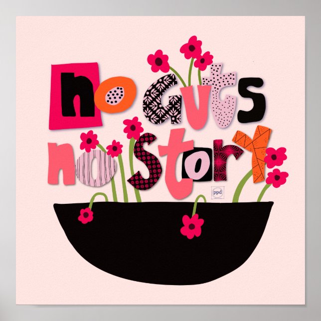 Inspirational Hand Lettered Quaote Poster (Front)