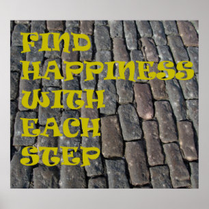 Inspirational Happiness Path Poster