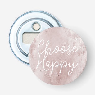 Inspirational Happy Chic Dusty Rose Blush Pink Bottle Opener