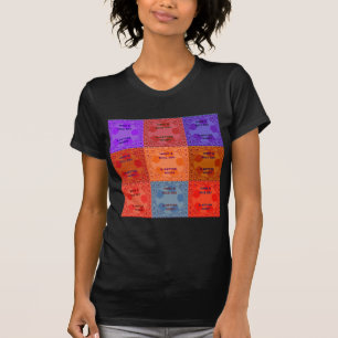 Inspirational Have a Nice Day Chequered Pop Text T-Shirt