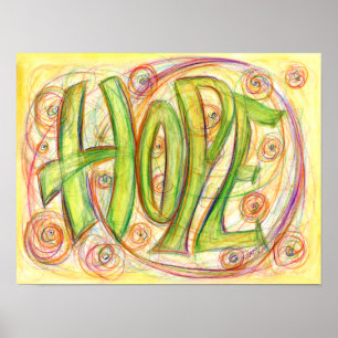 Inspirational Heal Word Art Poster