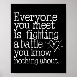 Inspirational Heart Quote Hidden Battles Poster
