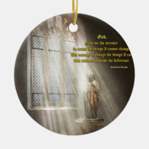 Inspirational - Heavenly Father - Senrenity Prayer Ceramic Tree Decoration