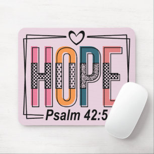 Inspirational Hope Bible Verse Mouse Pad