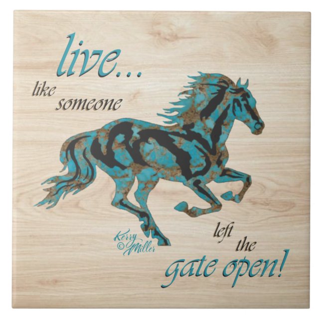 Inspirational Horse Ceramic Tile (Front)