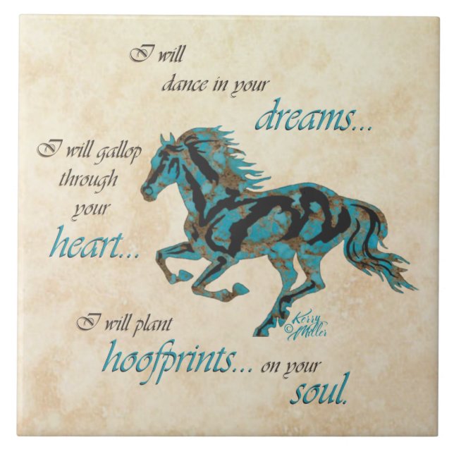 Inspirational Horse Ceramic Tile (Front)