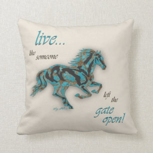 Inspirational Horse Cushion