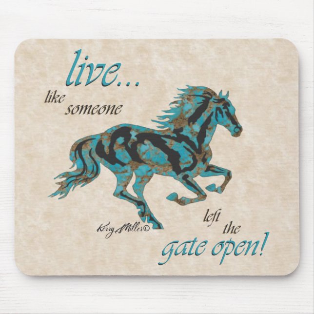 Inspirational Horse Mouse Pad (Front)