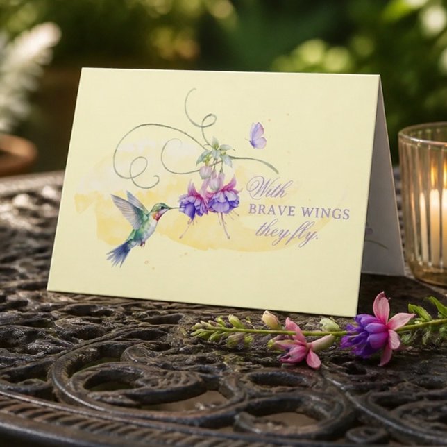 Inspirational Hummingbird and Butterfly Card (Creator Uploaded)