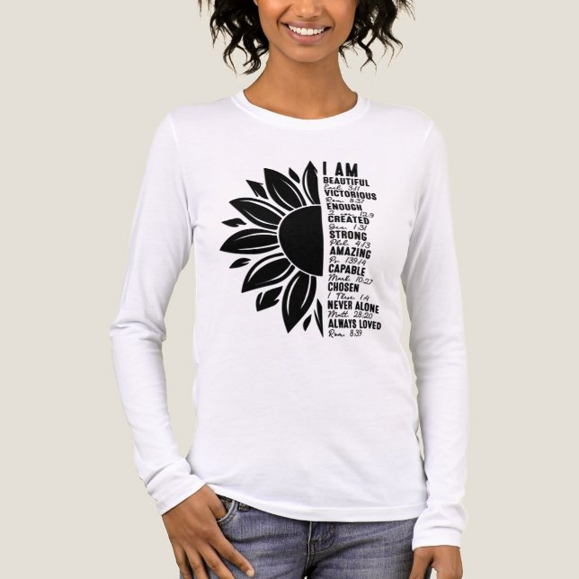 Inspirational I Am Tri-Blend Shirt (Front)