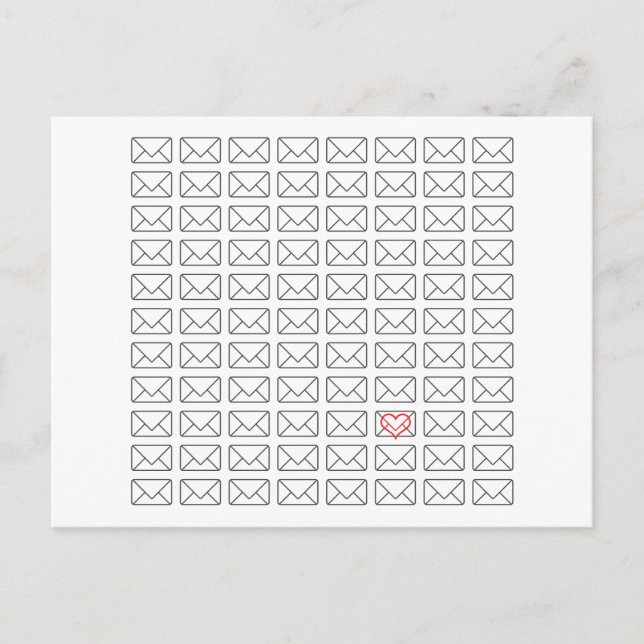 Inspirational I Love you note Postcard (Front)