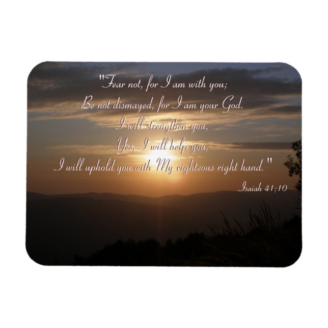 Inspirational  | Isaiah 41;10 Magnet (Horizontal)