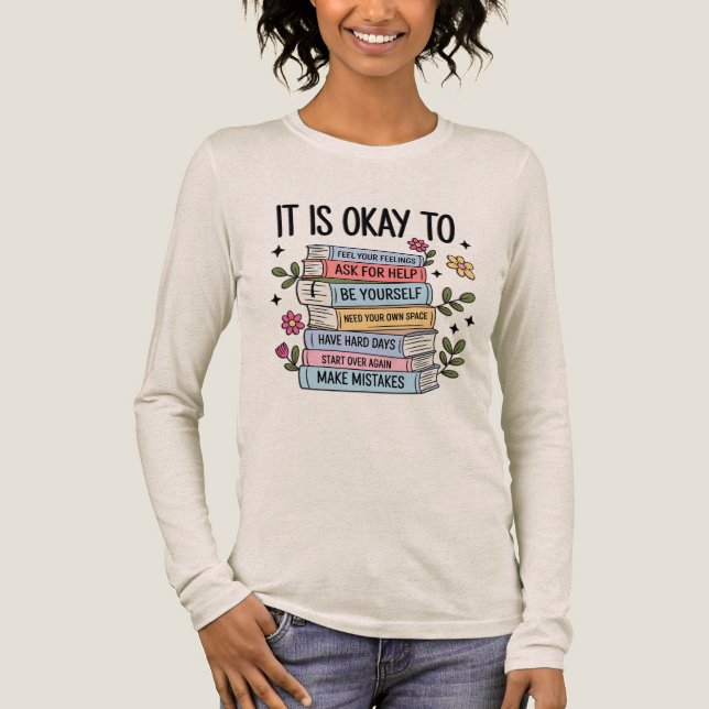 Inspirational It's Okay Tri-Blend Shirt (Front)
