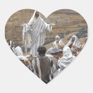 Inspirational Jesus Bible Faith Hope Love Heart Sticker
