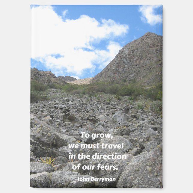 inspirational journal, "To grow . . ." Magnet (Front)