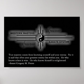 Inspirational Karate Poster