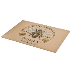 inspirational Kind Words/Bee Cutting Board