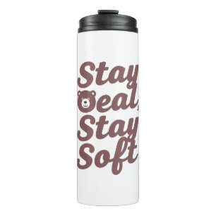 Inspirational Kindness Quote with Cosy Bear Thermal Tumbler