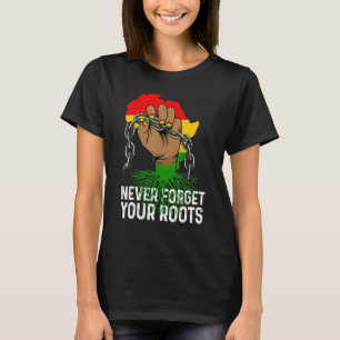 Inspirational Leaders Power Fist Hand Black Histor T-Shirt
