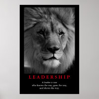 Inspirational Leadership Quote Lion Pride