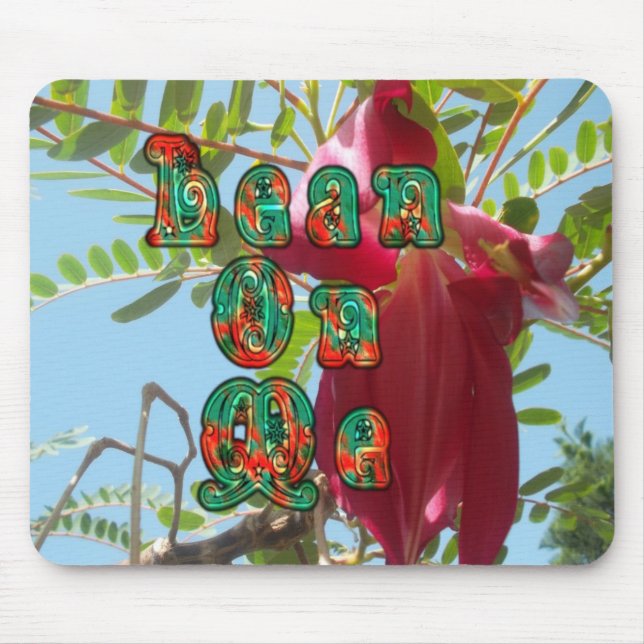 Inspirational Lean On Me Floral Skyward Art Print  Mouse Pad (Front)