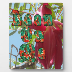 Inspirational Lean On Me Floral Skyward Art Print Plaque