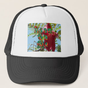 Inspirational Lean On Me Floral Skyward Art Print  Trucker Hat