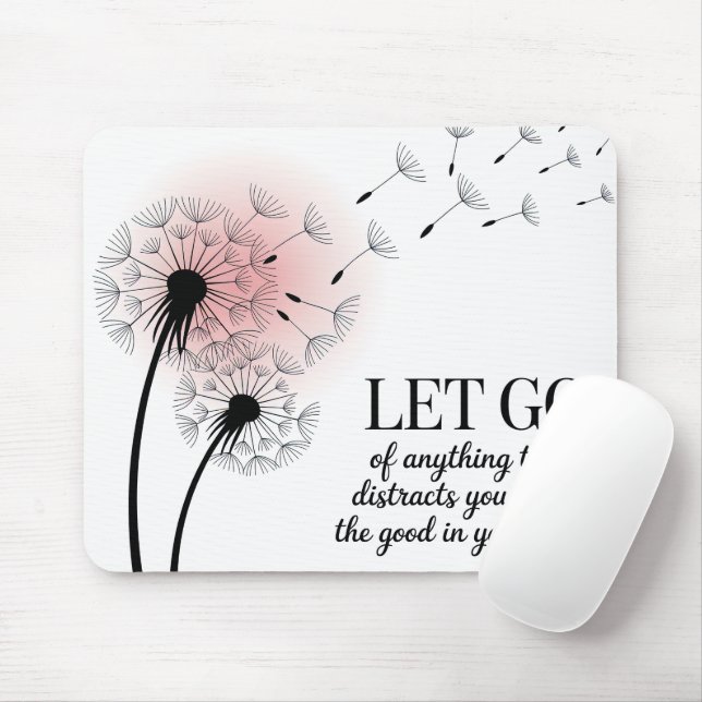 Inspirational Let Go Mouse Pad (With Mouse)