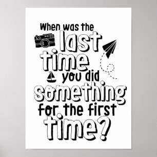 Inspirational Life Adventure Travel Quote Poster