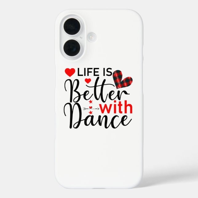 Inspirational "Life is Better with Dance" Case-Mate iPhone Case (Back)