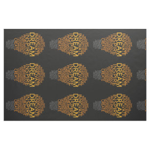 Inspirational Light Bulb custom fabric